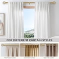 thumbnail image 5 of Curtain Rods for Windows 66 to 120 Inch(5.5-10 Feet),3/4" Diameter Gold Drapery Rods with Twisted Cage Finials,Size:36-120 Inch, 5 of 8