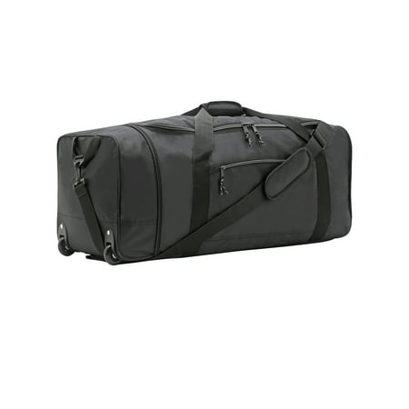Protege 32" Wheeled and Compactible Rolling Duffel Bag, Black