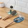 thumbnail image 4 of Multifunctional Spoon Rest, 1 PCS Foldable Pot Lid Holder Spoon Rest Pan Pot Cover Lid Rack Shelf Standfor Stove Top Kitchen Gadgets Utensil Holder for Home Use Stove(White), 4 of 5