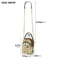 thumbnail image 2 of FORMRS Crossbody Bag for Women Quilted Travel Shoulder Cell Phone Purse with Chain Strap Handbag, Leaves Pattern, 2 of 7