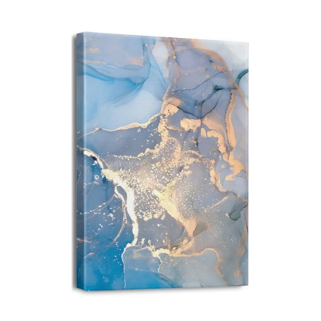 Mesmerizing Marble Draw Print Wall Art - Large 12x16 Inch Picture for Diamond Painting