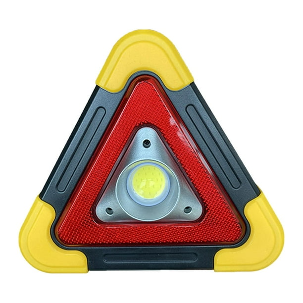 Triángulo de advertencia de emergencia Luz de emergencia de advertencia de peligro brillante a prueba de golpes para Contiene 1 lámpara