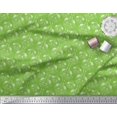 thumbnail image 3 of Soimoi Green Cotton Voile Fabric Floral Damask Print Fabric by Yard 56 Inch Wide, 3 of 3