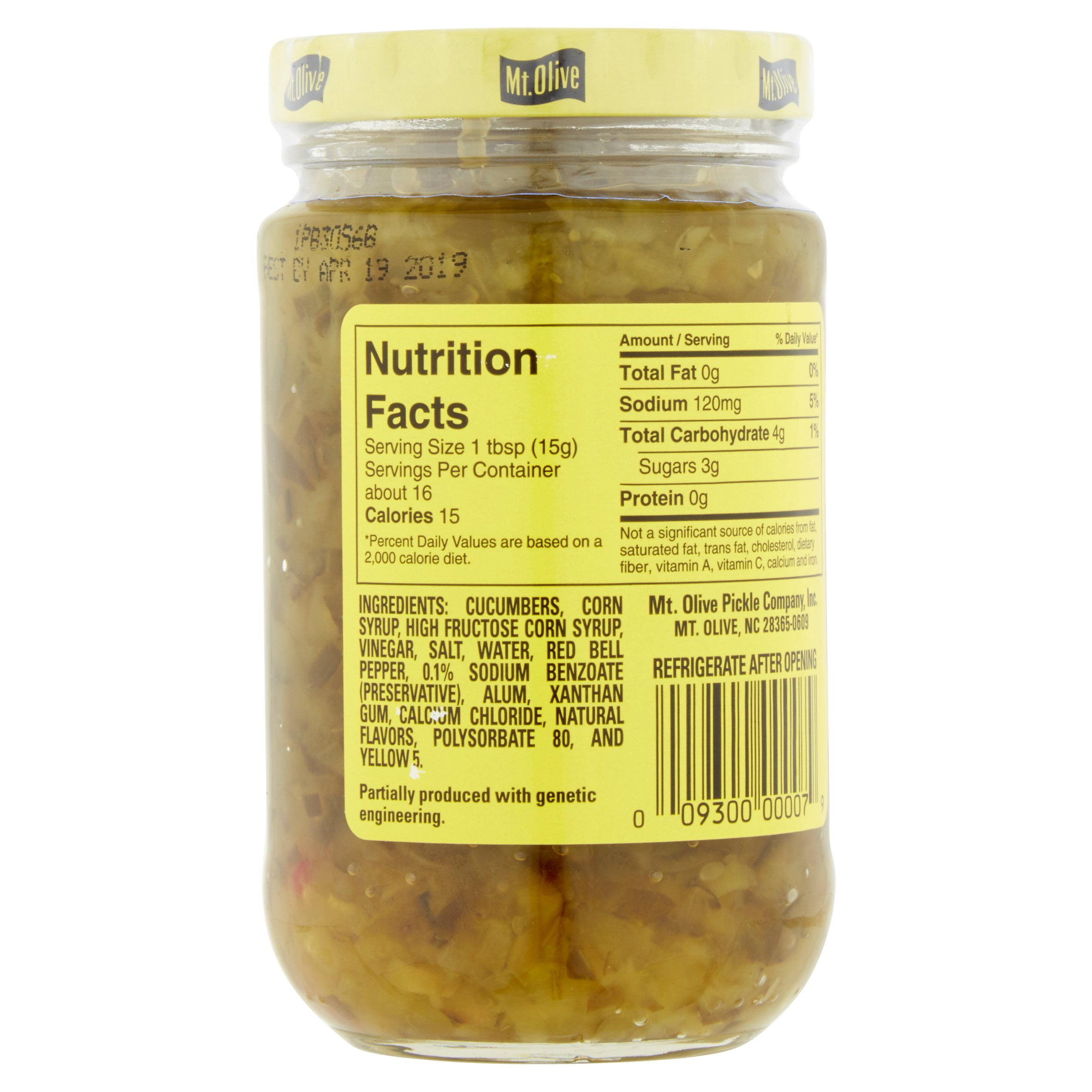 Sweet Pickle Relish Nutrition Facts Runners High Nutrition