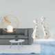 thumbnail image 2 of Estatua de bola de cristal con forma de gato, escultura de hierro, adorno de base de cerámica, diseño único, adecuado para el hogar, la oficina, el do, 2 of 8