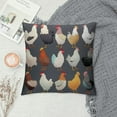 thumbnail image 2 of COMIO  Watercolor Chicken Breeds Chart Throw Pillow Cover,Farmhouse Chicken Hen Rooster Decorative Cushion Cover for Country Home Farm,Chicken Gifts for Chicken Lovers Women Kids Men Girls, 2 of 5