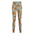 thumbnail image 3 of Gibobby Leggings Vinipiel Mujer Leggings sexy Halloween para mujer, ajustados y elegantes, capa base para uso diario（Aqua， S), 3 of 5