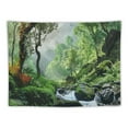 thumbnail image 5 of PRATYUS Rainforest Landscape Tapestry Wall Hanging Green Forest Tapestry Road Trees Tapestry Nature Scenery Misty Tapestry for Bedroom Living Room (Green, Multi Size) Painting, 5 of 6