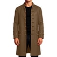 thumbnail image 2 of LEKWK Mens Renaissance Steampunk Costume Vintage Victorian Long Coat Tailcoat Jacket Classic Pirate Aristocrat Cosplay for Halloween Fancy Dress, 2 of 9