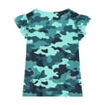 thumbnail image 2 of Juslio Girls Shirts Camouflage Ruffle Short Sleeve Casual Kids Clothing Fashion Tops 3-15Years Sweatshirts, 2 of 7
