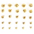 thumbnail image 3 of Cuentas doradas sueltas de 6, 8, 10, 12 y 14MM, cascabel de cobre, adornos colgantes, decoración de Navidad, regalo, accesorios para manualidades DIY, 3 of 4
