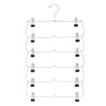 thumbnail image 2 of (3 pack) 6-Tier Pant & Skirt Hanger, Heavy Duty Metal, Space Saving, 1 Count Silver, 2 of 6