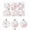 6PC, variant on Surpdew Pastel Christmas Tree Ornaments Decorations, 6 Pcs 2.16 Inch Macaron Shatterproof Foam Christmas Ball Ornaments Set, Christmas Tree Hanging Pendants Xmas Tree Decoration