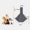 thumbnail image 3 of YAYUBA Small Dog Carrier Sling Dog Sling Carrier for Small Dogs Puppies Cats, Big Pouch Safety Leash Pet Sling Carrier for Walking Outdoor Travel,Yellow, 3 of 3