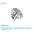 thumbnail image 3 of Tuercas de pulgar estriadas Uxcell, paquete de 4 M3 x D11mm x H7mm, pernos de acero inoxidable para agujeros ciegos en piezas de impresoras 3D, 3 of 5