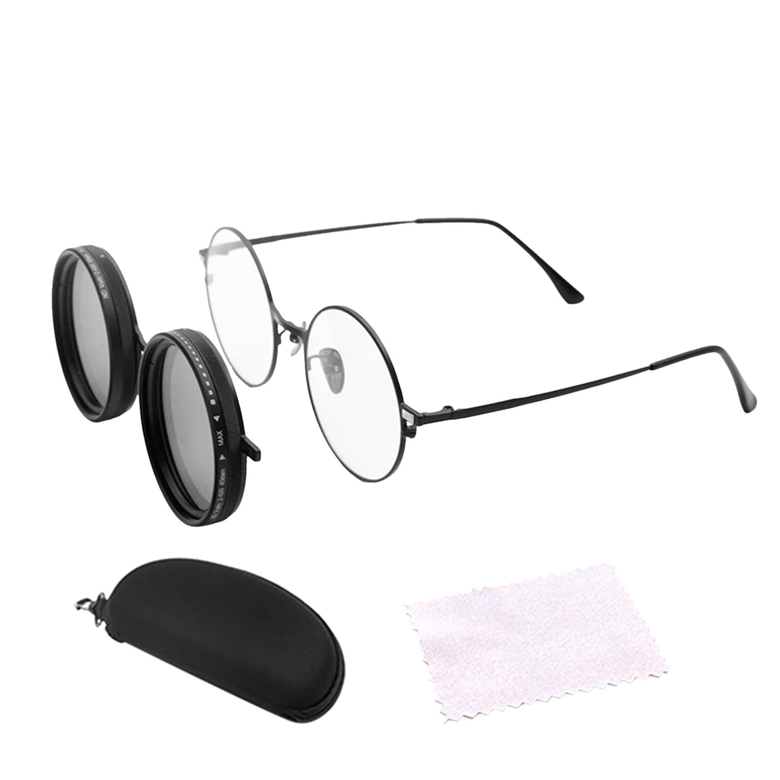 Adjustable Tint Sunglasses for Men â Polarized Round Lenses with ND Filter (1-9 Gears), UV400 Protection & Anti-Glare â for Fishing, Beach, Cycling, Outdoor Adventures