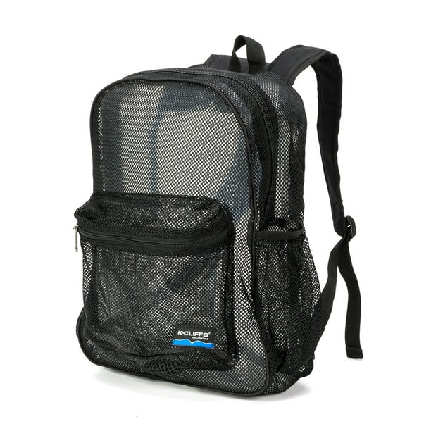 K-Cliffs - K-Cliffs Heavy Duty Mesh Backpack for Students in Black ...