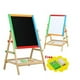 thumbnail image 2 of Pizarra de madera 2 en 1 para niños, pizarra blanca para niños, pizarra de madera para niños, caballete colorido, tablero de dibujo con tiza oso de fresa Electrónica, 2 of 3