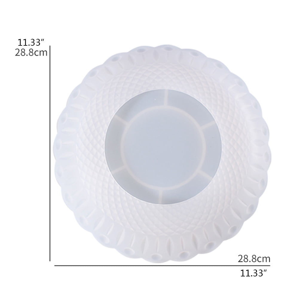 WINDLAND Fruit Tray Nut Snacks Tray Organizer Box DIY Mold Dish Tray Resin Silicone Mold