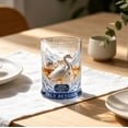 thumbnail image 4 of Grey Goose Frozen Flight Edition Whiskey Glass Cup - Grey Goose Frozen Flight Edition Collectible Frosted Glass Tumbler, Premium Blue and Silver Embossed Rocks Glass, 4 of 7
