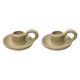 thumbnail image 1 of Candelabros de cerámica Strade Fareast Limited 2 piezas Amarillo, 1 of 8