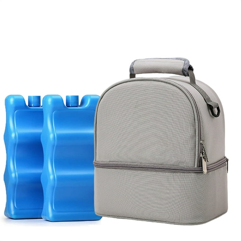Backpack Milk Cooler Portable Insulation Bag Ice Mommy Pack Breast Milk  Preservation-Grey 