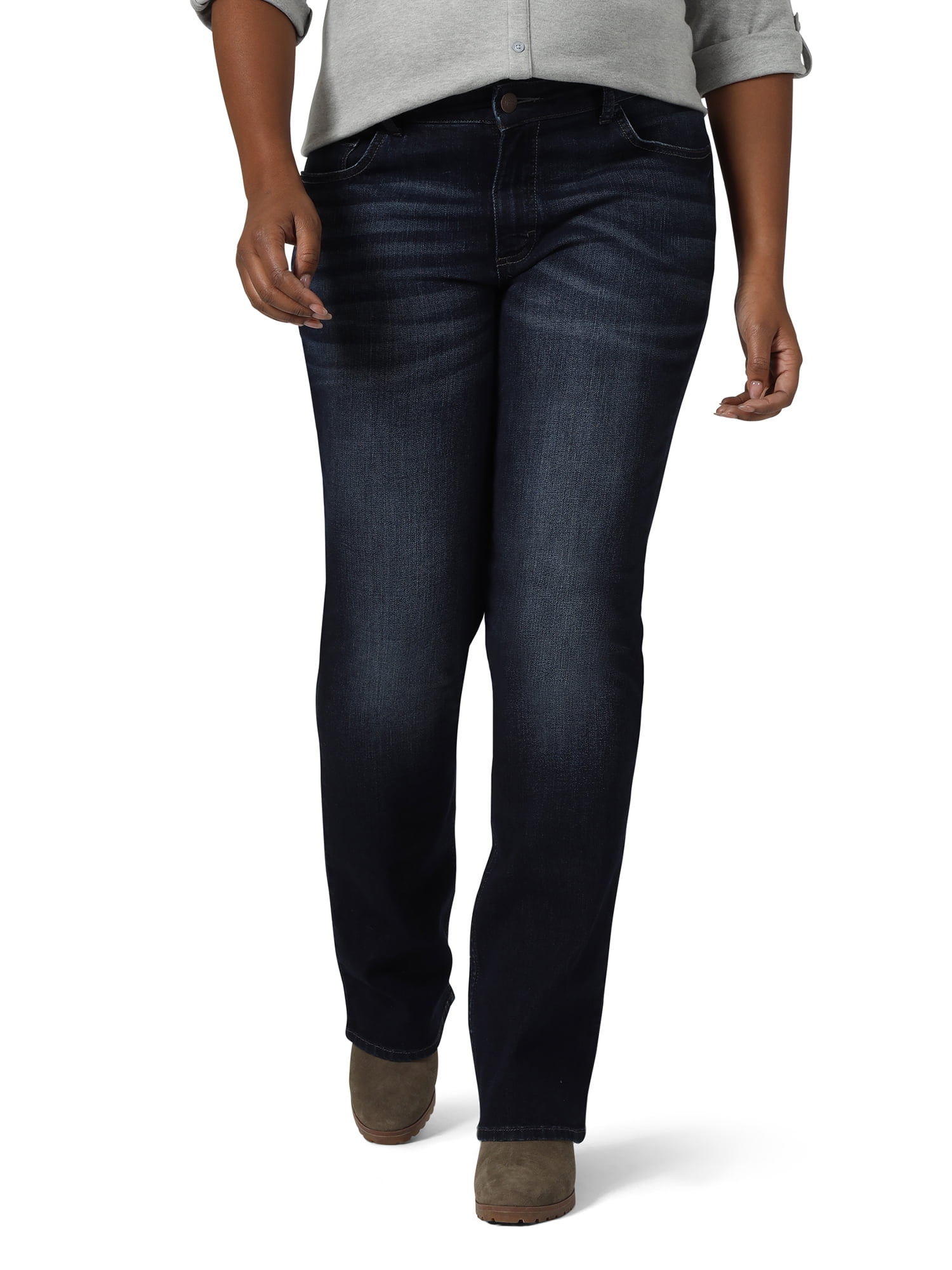 riders by lee plus size mid rise bootcut jeans