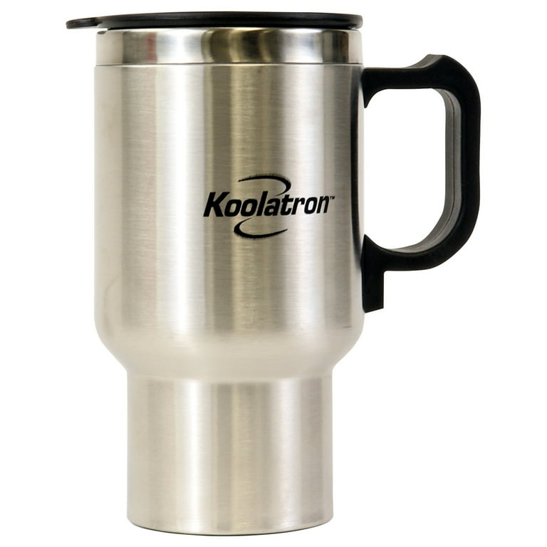 Koolatron 12V USB Insulated Travel Mug with Heater, 500 mL (17 oz) 
