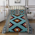 thumbnail image 1 of Erosebridal Aztec Coverlet Set King for Adult, Rustic Bear Bedding Set, Geometric Stripe Decor, 3pcs, 1 of 5