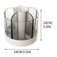 thumbnail image 2 of TUTUnaumb Rotary Makeup Brush Storage Container Office Desktop Pen Container Storage Storage Containers-White, 2 of 2