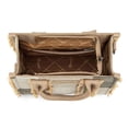 thumbnail image 4 of Wrangler Womens Canvas Woven Tote Bag Top Handle Boho Shoulder Bags With Strap, Tan, 4 of 7