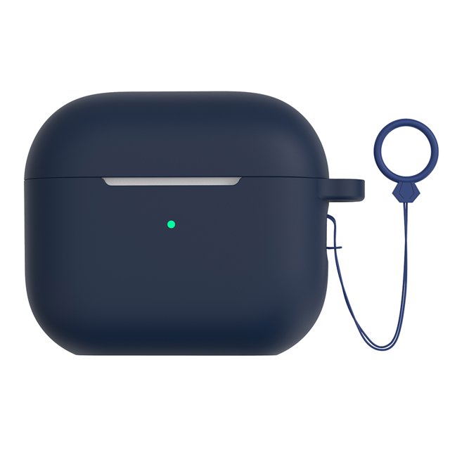 Audífonos Funda protectora de silicona elástica para Apple Airpods Pro 2 (azul oscuro)