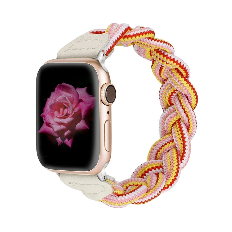 skibsbygning frø Karu Wearlizer Compatible with Apple Watch Band 49mm(Ultra)42mm 44mm 45mm Slim  Elastic Braided Solo Loop Strap Stretchy Woven Wristband for iWatch Series  8 7 6 5 4 3 2 1 SE - Walmart.com