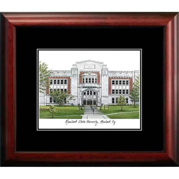 Campus Images KY985A 14 x 18 in. Morehead State University Academic Satin Mahogany Framed Lithograph