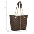 thumbnail image 4 of Montana West Tote Bag for Women Chain Top-handle Handbags, Dark Coffee, 4 of 7