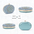 thumbnail image 2 of LHSHID Women Rhinestone Evening Clutch Purse Bag Bling Glitter Sparkly Diamond Tote Bag Crystal Wedding Party Bag, 2 of 7