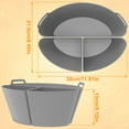 thumbnail image 2 of MesaSe Slow Cooker Divider Liner fit 6QT Reusable & Leakproof Silicone Divider for 6QT Oval Slow Cookers Kitchen Accessories BPA Free Dishwasher Safe, 2 of 9