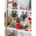 thumbnail image 6 of Painted Mason Jars Christmas Centerpiece - Wood Tray with 3 Jars for Table, Kitchen, Living Room Decor, 6 of 7