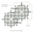 thumbnail image 5 of Farmhouse Christmas Tree Skirt Woven Plaid Textured Cotton Holiday Decor TCC Brands, 5 of 7