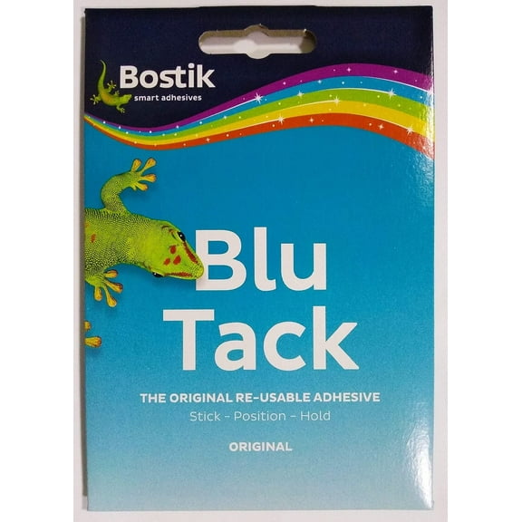 Bostik Blu-tack Original Mastic Putty Adhesive Non-Toxic Blue 60g Ref 801103