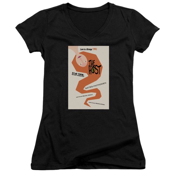 Star Trek Tng Season 4 Episode 23 Junior Women's V-Neck T-Shirt Black