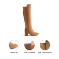 thumbnail image 3 of Botas altas elásticas color camel DREAM PAIRS JENNIFER-3 para mujer talla 5.5, 3 of 7