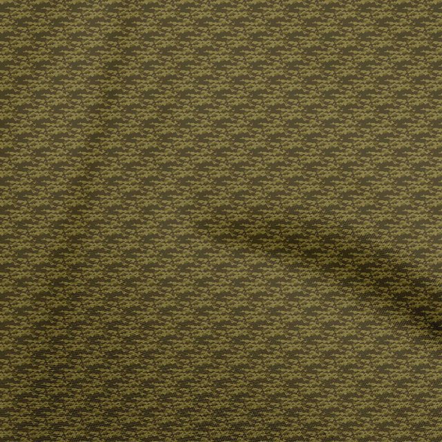 oneOone Silk Tabby Dark Olive Green Fabric Abstract Polka Sewing Craft Projects Fabric Prints By Yard 42 Inch Wide