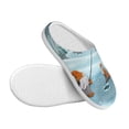 thumbnail image 3 of Daiia Gnome And Red Fox Fishing Print Women’s Fuzzy Slippers Memory Foam Lightweight House Shoes Cozy Loafer Flannel House Shoes-42/43, 3 of 7