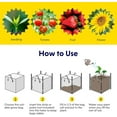 thumbnail image 4 of iPower 5 Pack 10 Gallon Square Grow Bags Thick Fabric Planting Pots -Black, 4 of 7