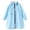 Light Blue, variant on Girls Raincoat Waterproof Kids Rain Jacket Reusable Rain Ponchos with Hood and Sleeves Lightweight Rain Poncho 7-9 Years