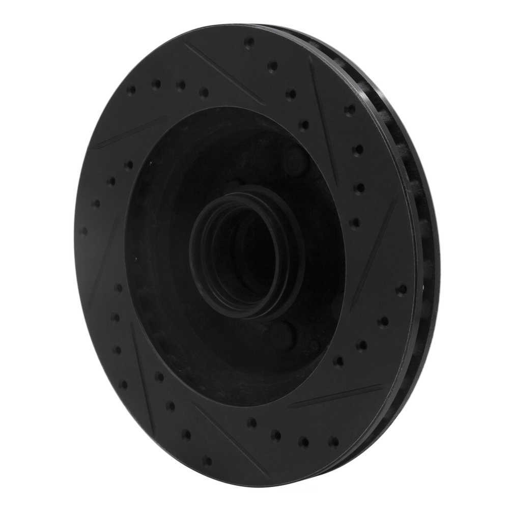 Dynamic Friction Company 633-40068L DFC Brake Rotor - Drilled And Slotted - Black