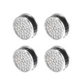 thumbnail image 1 of 4uds 22mm Costoso Coche Tablero Ganchos Almacenamiento Ganchos Coche Accesorios Tono plateado, 1 of 1