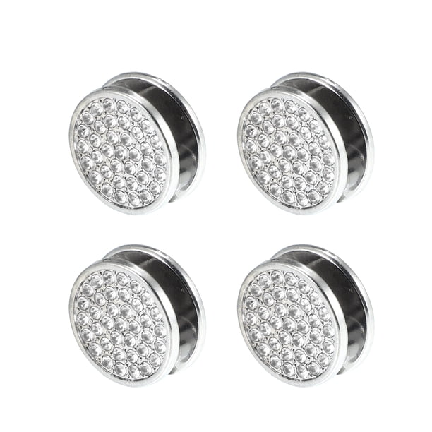 4uds 22mm Costoso Coche Tablero Ganchos Almacenamiento Ganchos Coche Accesorios Tono plateado