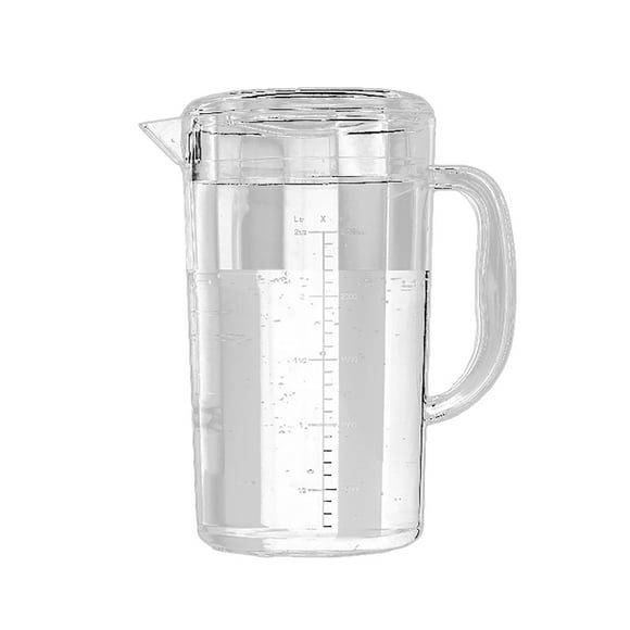 Clearance Water Pitcher Beverage Pitcher Measuring Pitcher Glass Bottles with Lids Pitcher with Lid Glass Water Jug Glass Pitcher Water Bottle Water Kettle Juice Drinks Large Cup Re Usable Clear